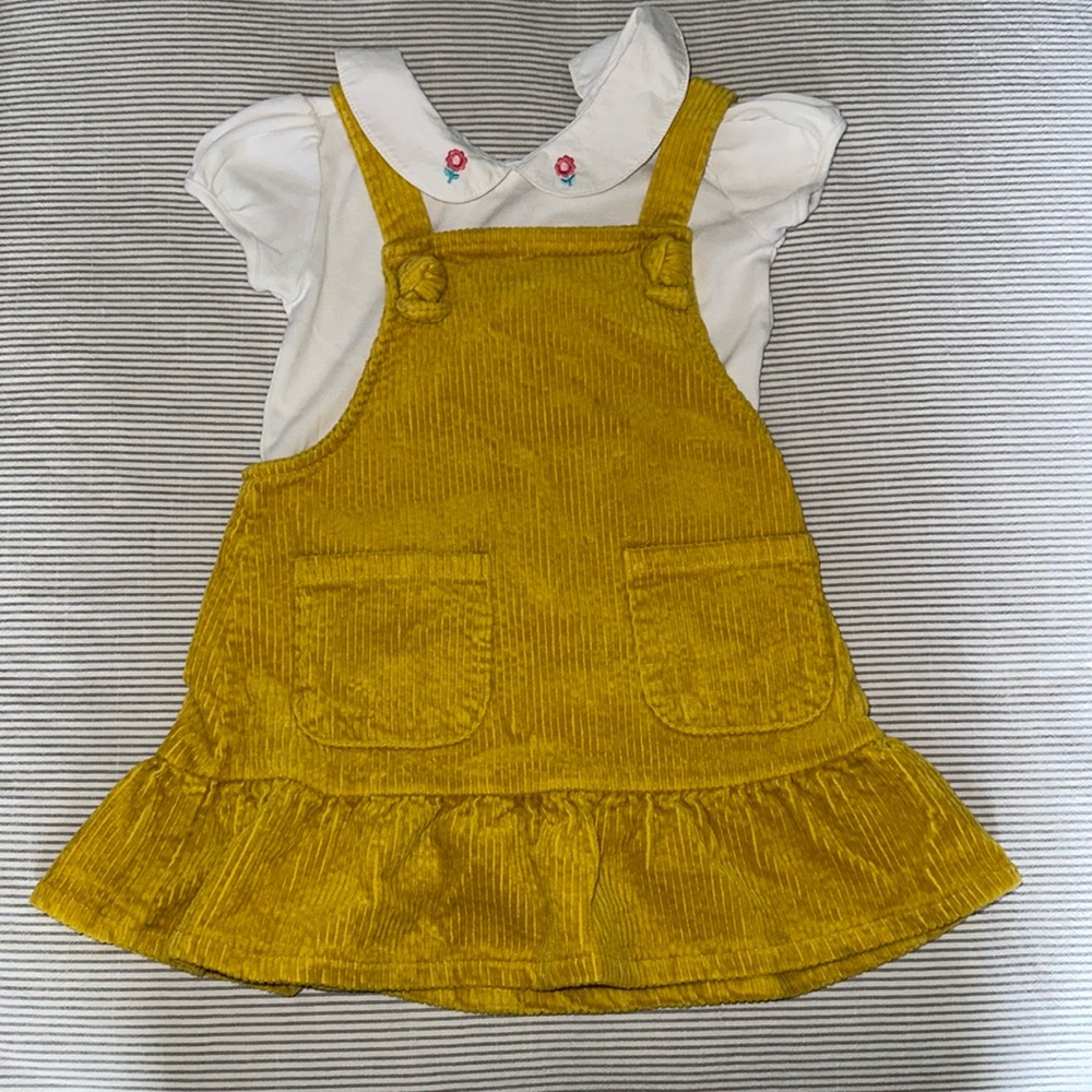 Yellow corduroy dress 💛